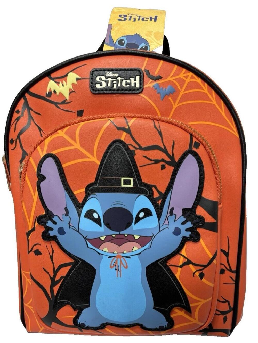 Disney Lilo & Stitch Halloween Mini Backpack Cute Spooky Trick or Treat Bag NEW